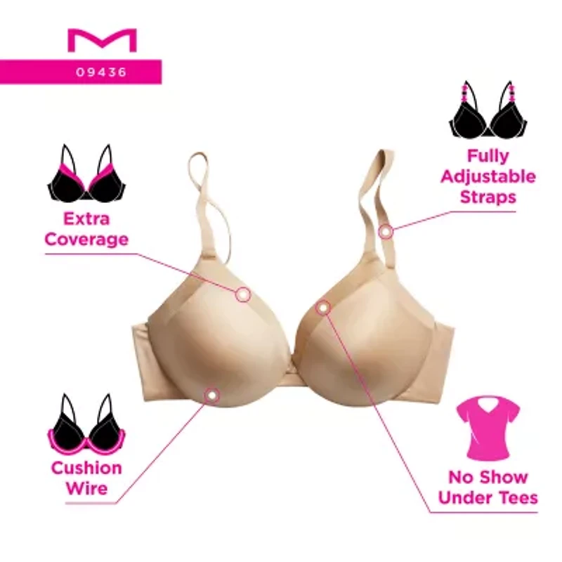 Maidenform® Comfort Devotion Full Coverage Convertible T-Shirt Underwire Bra 09436