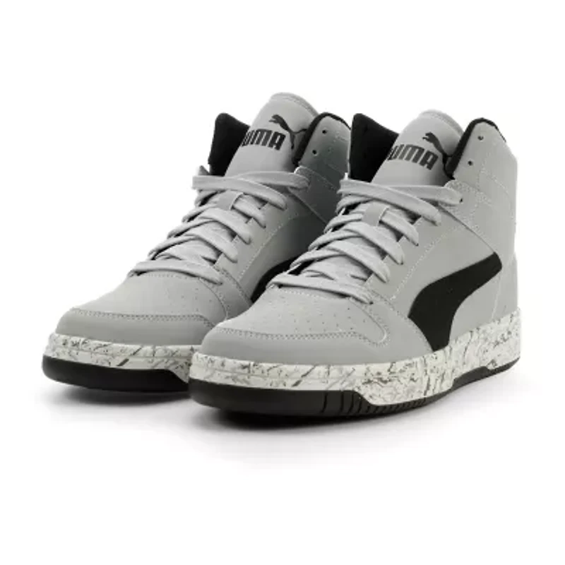 PUMA Rebound Layup Nubuck Marble 2 Mens Basketball Shoes