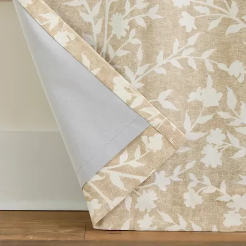 Martha Stewart Amelia Back Tab Blackout Set of 2 Curtain Panel