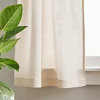 CHF 100% Linen 2-pc. Rod Pocket Window Tier