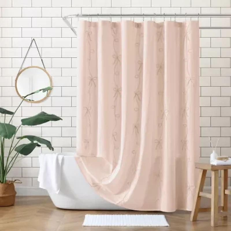 Peri Home Sasha Bows Shower Curtain