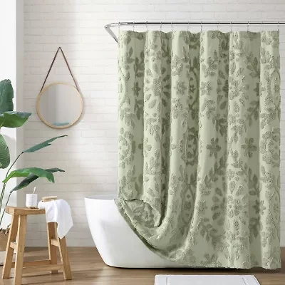 Peri Home Chenille Laurel Shower Curtain