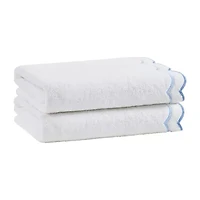 Peri Home Scallop 2-pc. Bordered Bath Towel