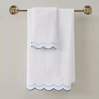 Peri Home Scallop 2-pc. Bordered Bath Towel