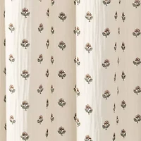 Peri Home Block Print Gauze Shower Curtain