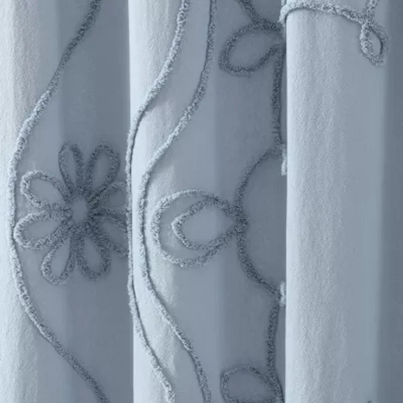 Peri Home Retro Scroll Shower Curtain