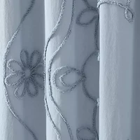 Peri Home Retro Scroll Shower Curtain