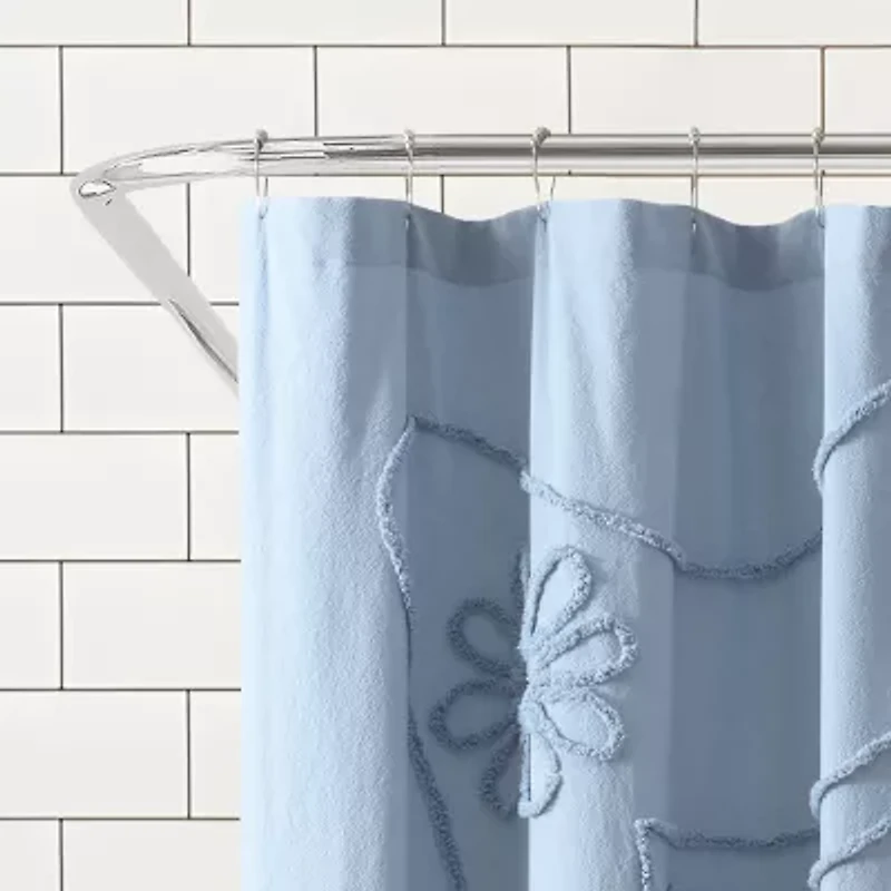 Peri Home Retro Scroll Shower Curtain