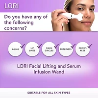 Spa Sciences Lori- Facial Lifting & Serum Infusion Wand With Cold & Heat Therapy For Eyes & Lips