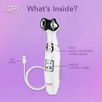 Spa Sciences Lori- Facial Lifting & Serum Infusion Wand With Cold & Heat Therapy For Eyes & Lips