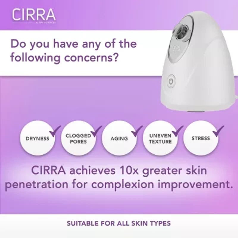 Spa Sciences Cirra Nano Ionic Vanity Facial Steamer