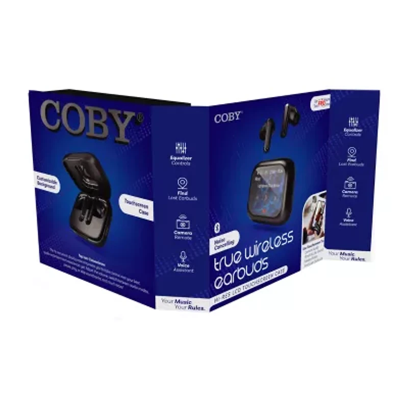 Coby True Wireless Earbuds with LCD Screen