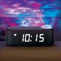 Brookstone Galaxy Projection Alarm Clock