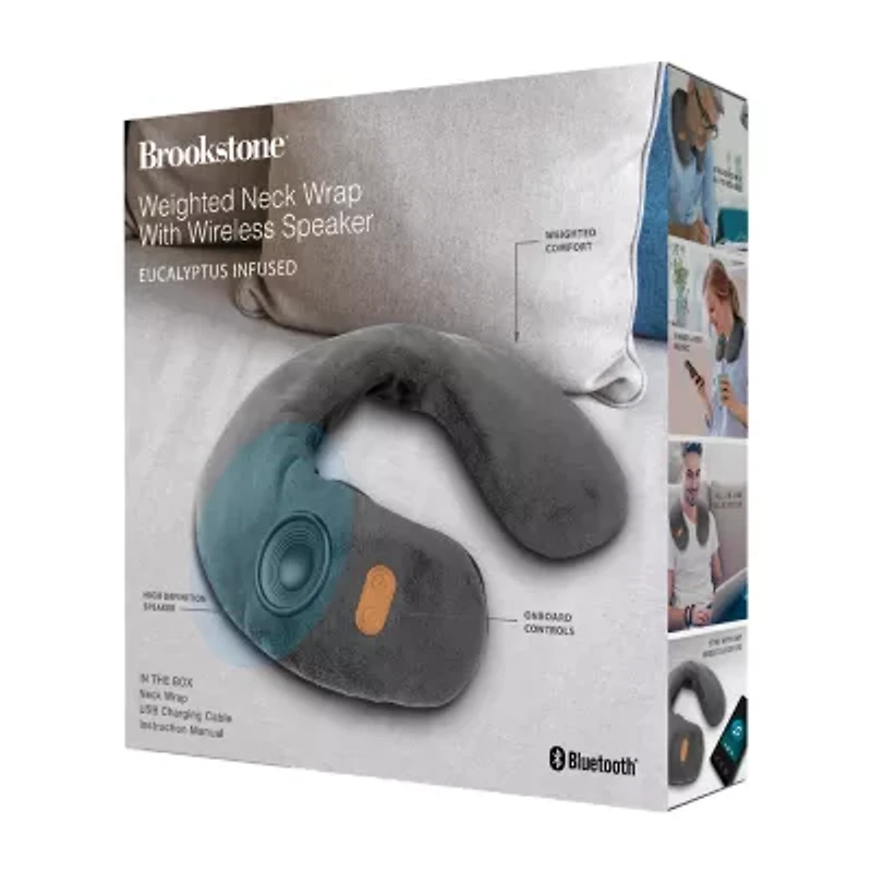 Brookstone Weighted Neck Wrap with Wireless Speaker