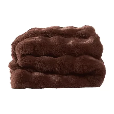 Brooklyn Loom Bubble Faux Fur Throw