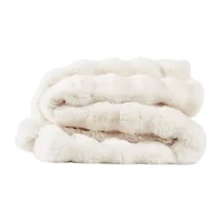 Brooklyn Loom Bubble Faux Fur Throw