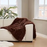 Brooklyn Loom Bubble Faux Fur Throw