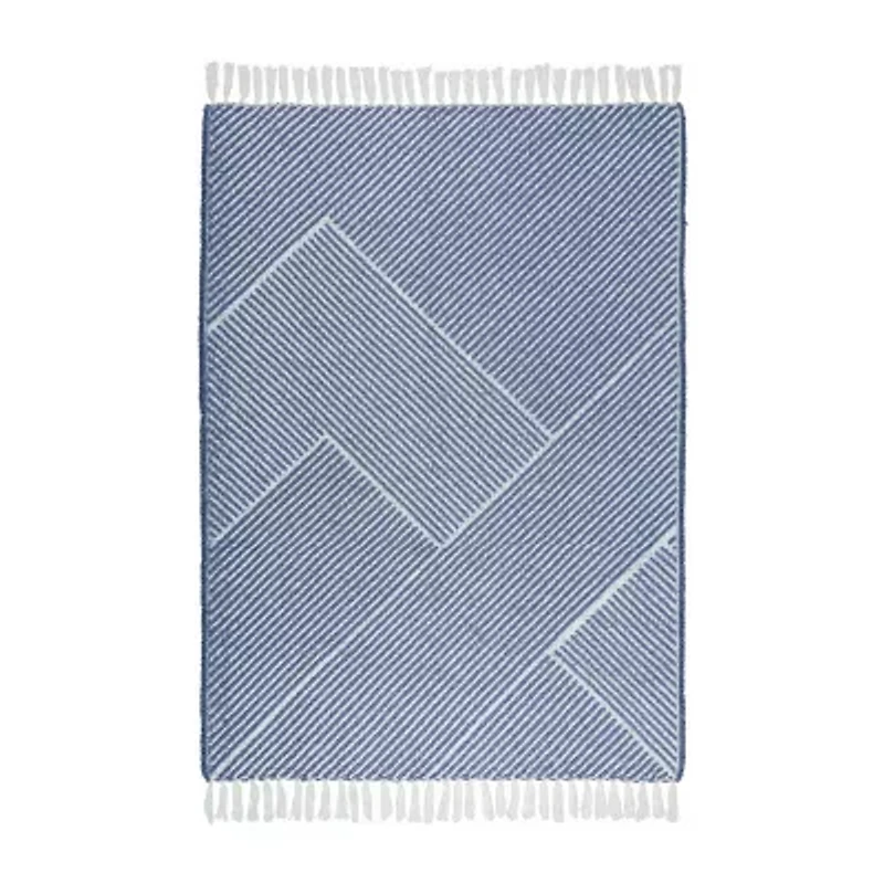 Brooklyn Loom Diagonal Chenille Stripe Throw