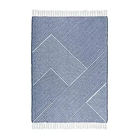 Brooklyn Loom Diagonal Chenille Stripe Throw