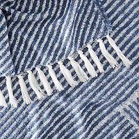 Brooklyn Loom Diagonal Chenille Stripe Throw