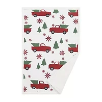 Truly Soft Cozy Tree And Truck Throw