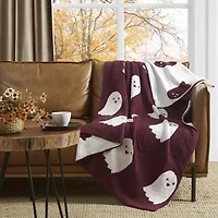 Truly Soft Cozy Ghost Reversible Throw