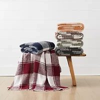 Brooklyn Loom Dusted Plaid Throw