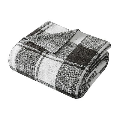 Brooklyn Loom Dusted Plaid Throw