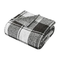 Brooklyn Loom Dusted Plaid Throw