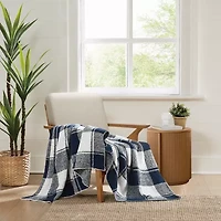 Brooklyn Loom Dusted Plaid Throw