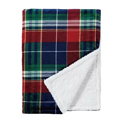 Truly Soft Cuddle Warmth Ivan Plaid Throw