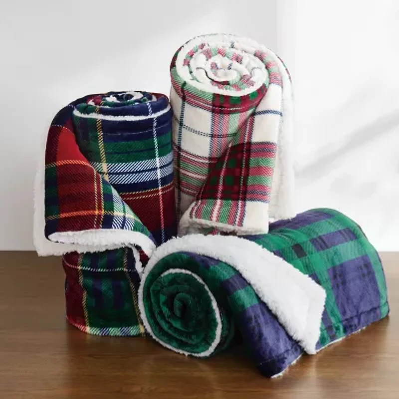 Truly Soft Cuddle Warmth Marlon Plaid Throw