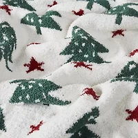 Truly Soft Cozy Tree And Star Throw