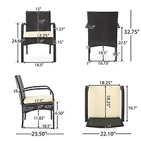 Bavaro 7-pc. Cushioned Rectangular Dining Set