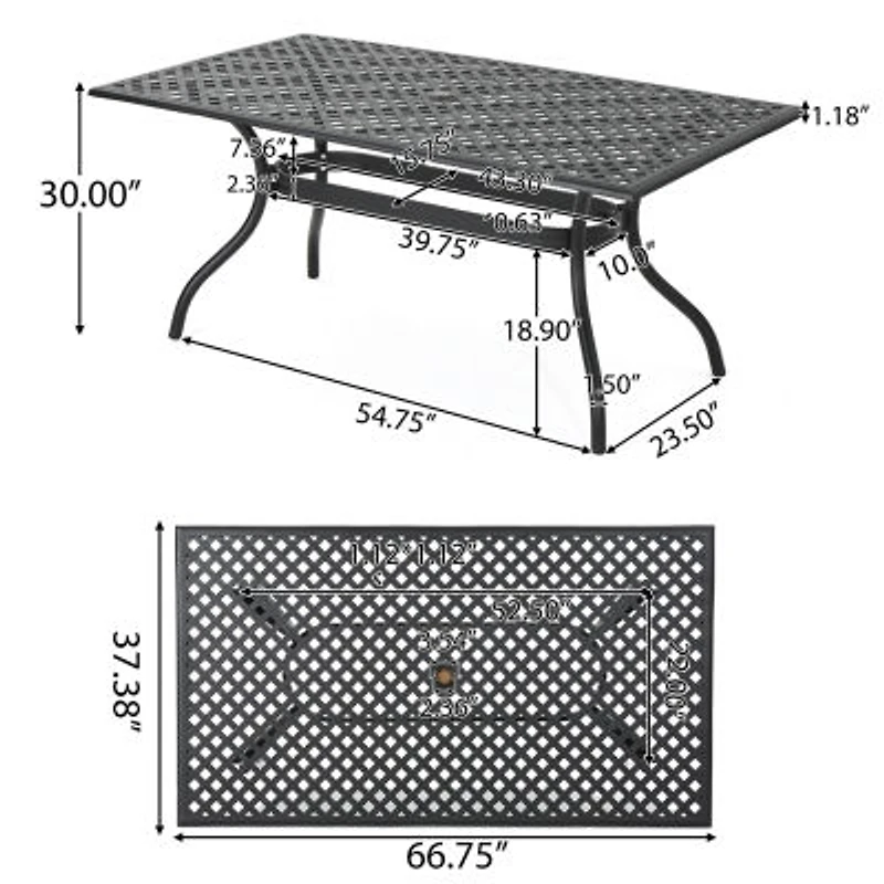 Cayman 7-pc. Rectangular Dining Set