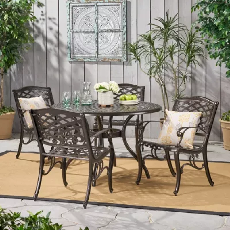 Hallandale 5-pc. Circle Dining Set