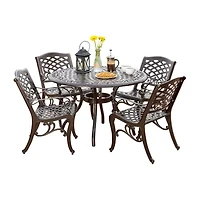 Hallandale 5-pc. Circle Dining Set