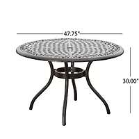 Hallandale 5-pc. Circle Dining Set