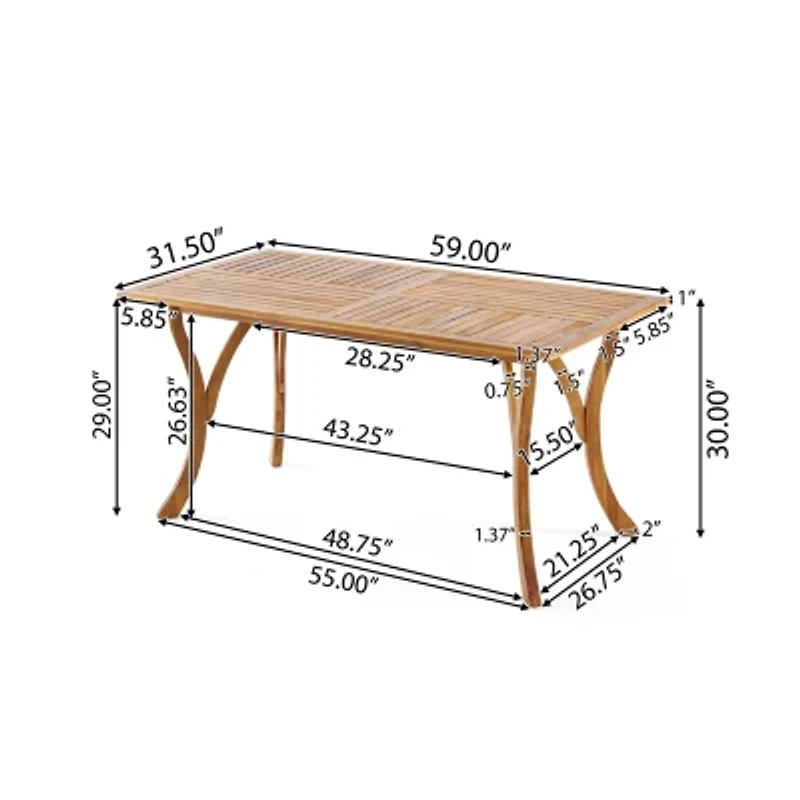 Hermosa 7-pc. Rectangular Dining Set