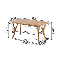 Hermosa 7-pc. Rectangular Dining Set