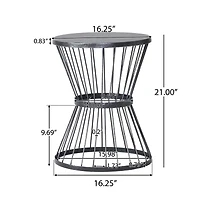 Lassen Iron Side Table