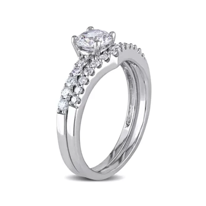 1-1/7 CT. T.W. Diamond 14K White Gold Bridal Set