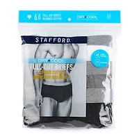 Stafford Dry + Cool Full-Cut Mens Big and Tall 6 Pack Briefs 302872