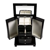 Mele and Co Layla Java-Finish Jewelry Box