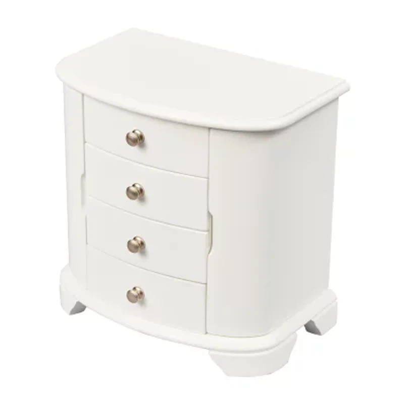 Mele and Co Kaitlyn Musical White Jewelry Box