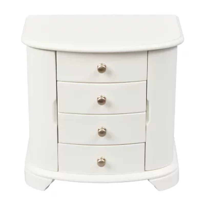 Mele and Co Kaitlyn Musical White Jewelry Box