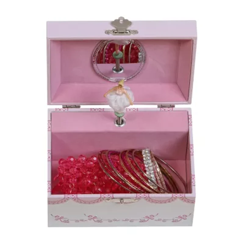 Mele and Co Clarice Musical Ballerina Pink Jewelry Box