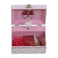 Mele and Co Clarice Musical Ballerina Pink Jewelry Box