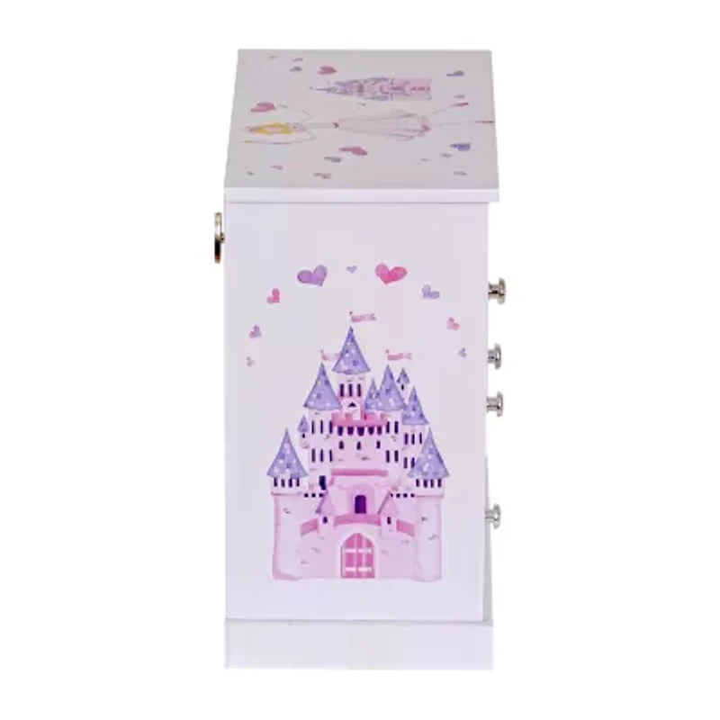 Mele and Co Adalyn Musical Ballerina Pink & White Jewelry Box