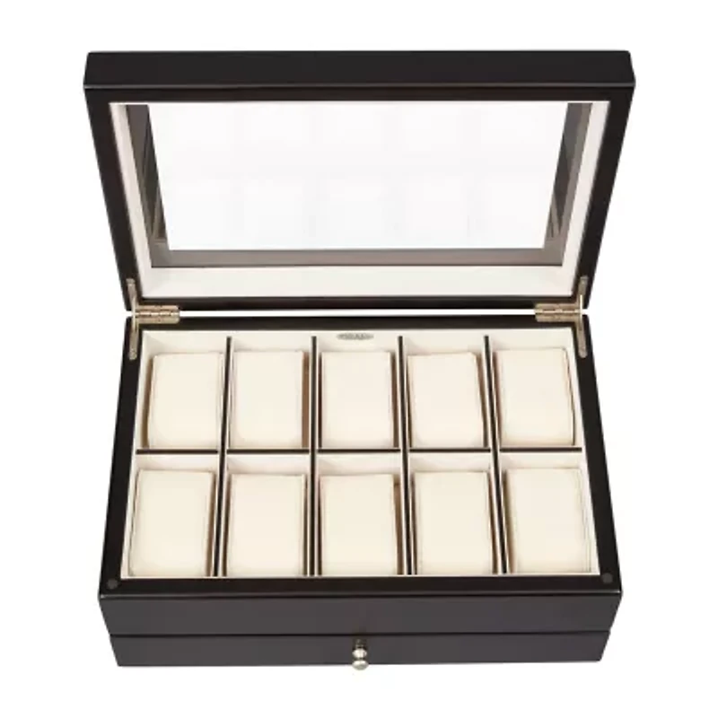 Mele and Co Grant Mens Java-Finish Watch Box